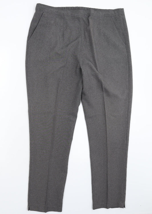 Womens UK Size 38 in Preworn Regular Fit  Grey Trousers