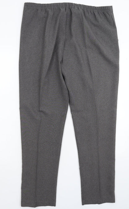 Womens UK Size 38 in Preworn Regular Fit  Grey Trousers
