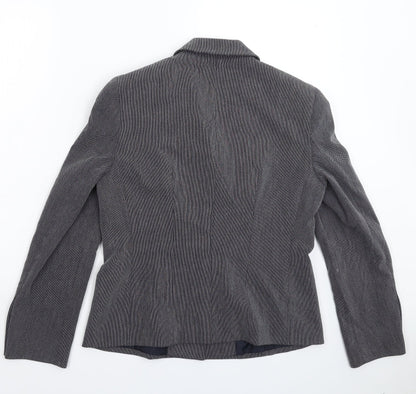 Marks and Spencer Womens Blue Spotted  Jacket Blazer Size 12