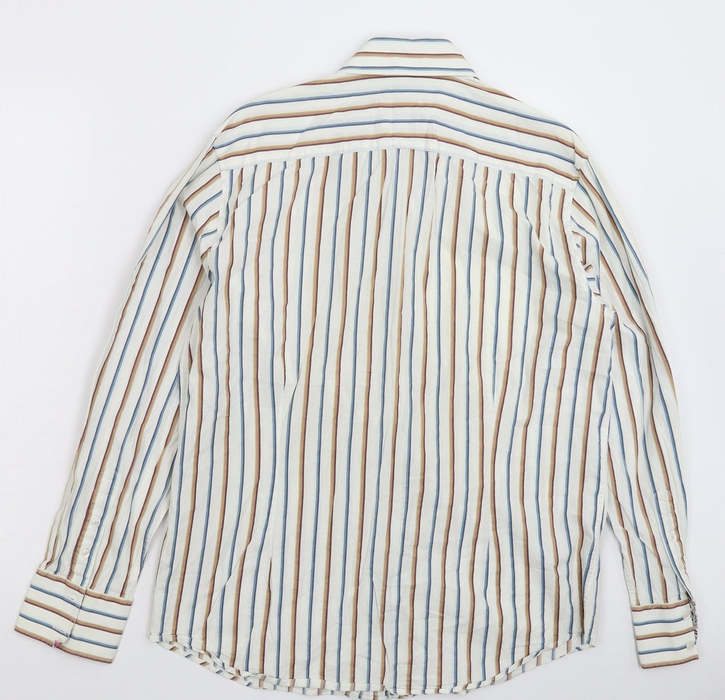 Mens UK Size L Burton White  Button-Up Long Sleeve Casual Shirt