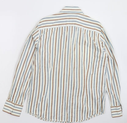 Mens UK Size L Burton White  Button-Up Long Sleeve Casual Shirt