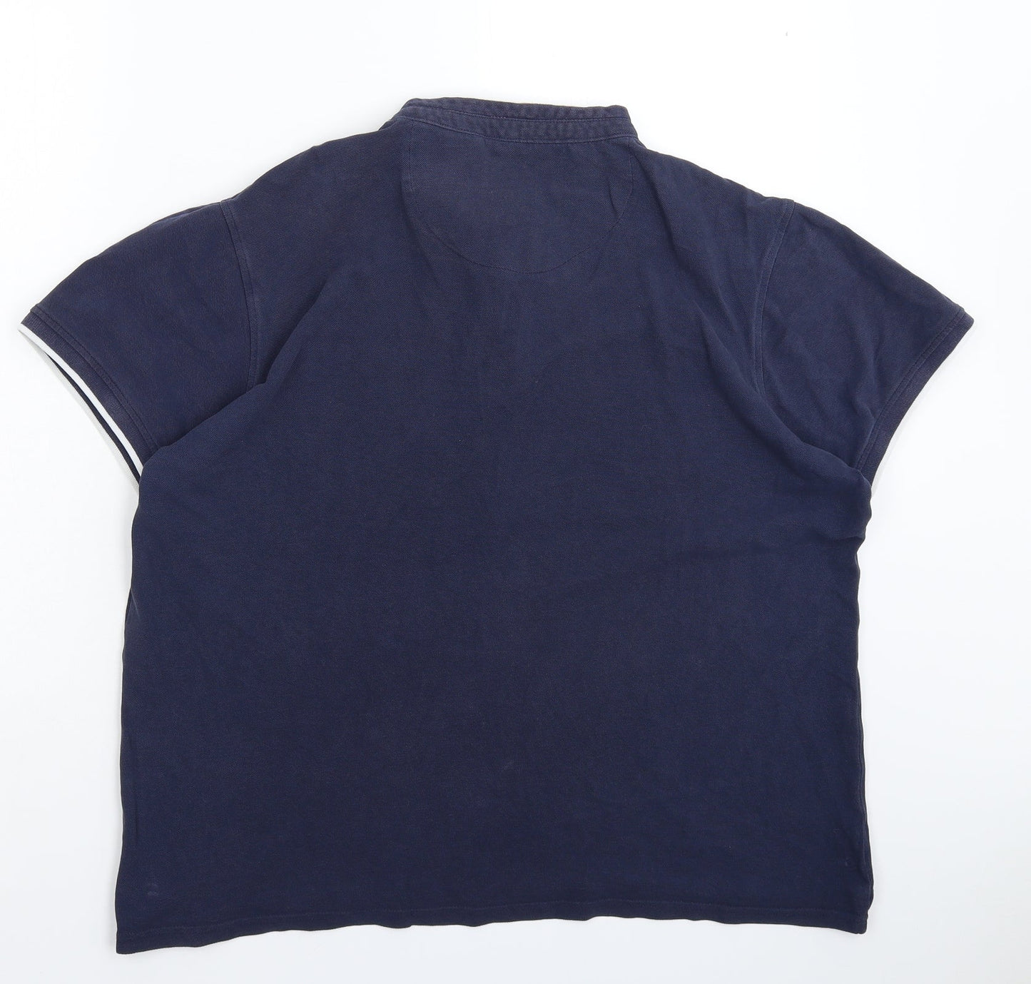 Mens UK Size L Jacamo Blue  Button-Up Short Sleeve Casual Shirt
