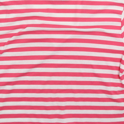 Womens UK Size XL First Avenue Pink Basic T-Shirt