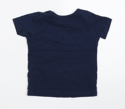 George Boys Blue   Basic T-Shirt Size 6-9 Months