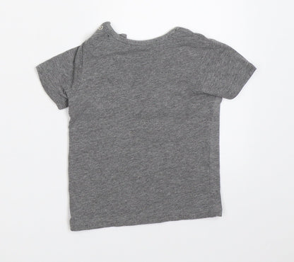 George Boys Grey   Basic T-Shirt Size 6-9 Months