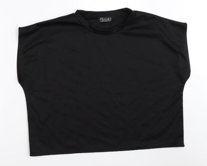 Great Feeling Womens Black   Basic T-Shirt Size M