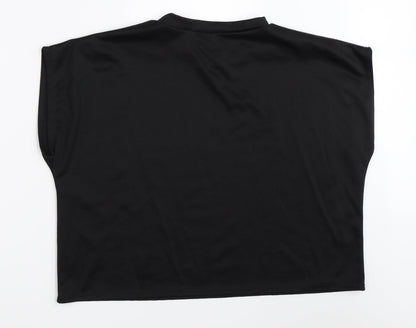 Great Feeling Womens Black   Basic T-Shirt Size M