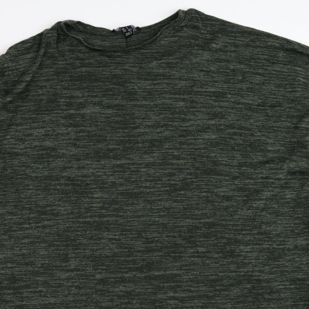 Womens UK Size S New Look Green Pullover Jumper