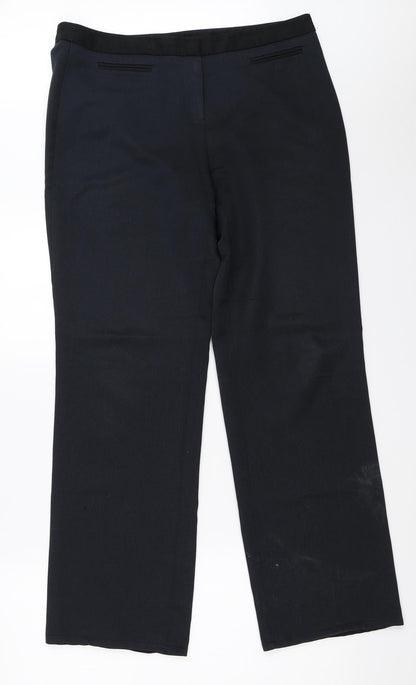 Womens UK Size 12 F&F Regular Fit  Blue Trousers