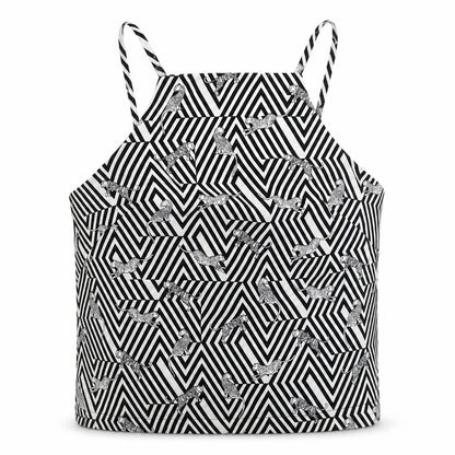 Topshop Womens White Geometric  Basic Blouse Size 8