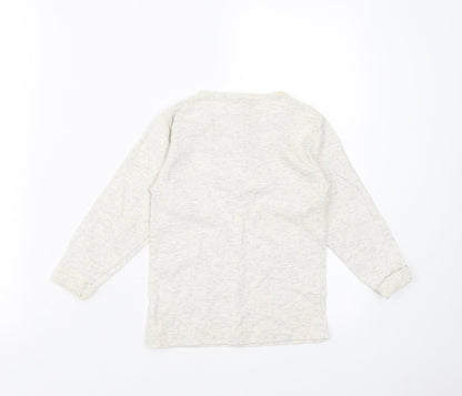 The Trader Jeans Company Boys Ivory   Basic T-Shirt Size 5 Years