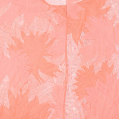 F&F Womens Orange Floral  Basic T-Shirt Size M