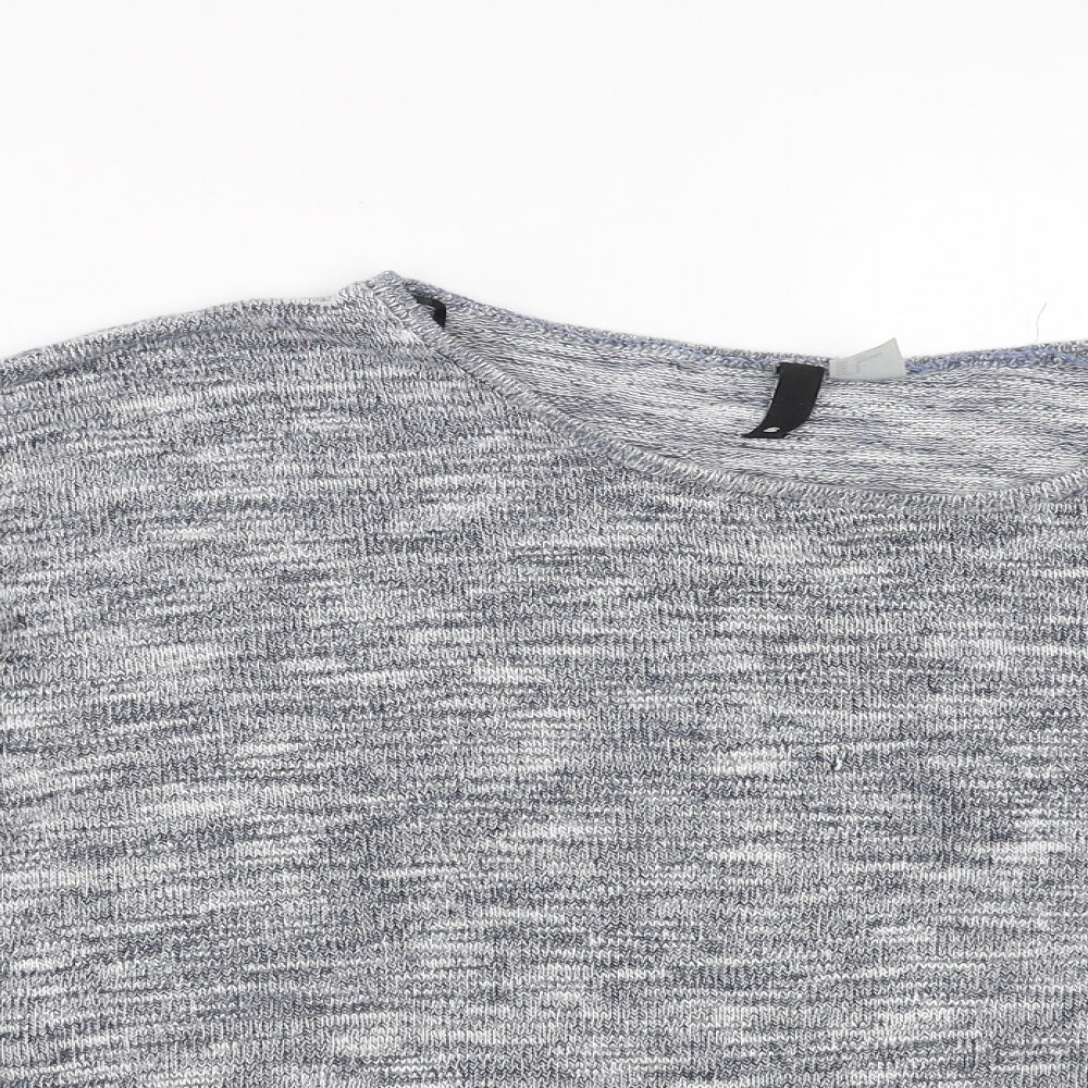 Divided by H&M Womens Blue  Knit Pullover Jumper Size S  - lace hem