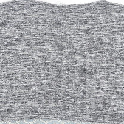 Divided by H&M Womens Blue  Knit Pullover Jumper Size S  - lace hem