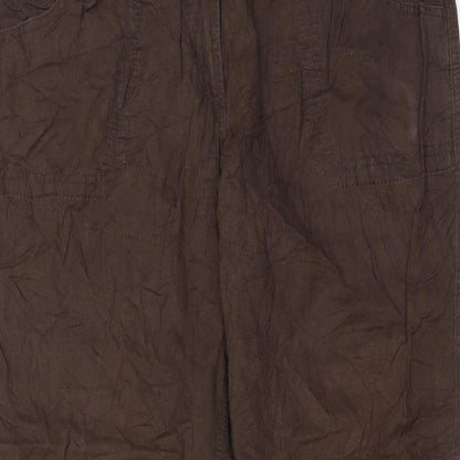 Womens UK Size 38 in F&F Regular Fit  Brown Trousers