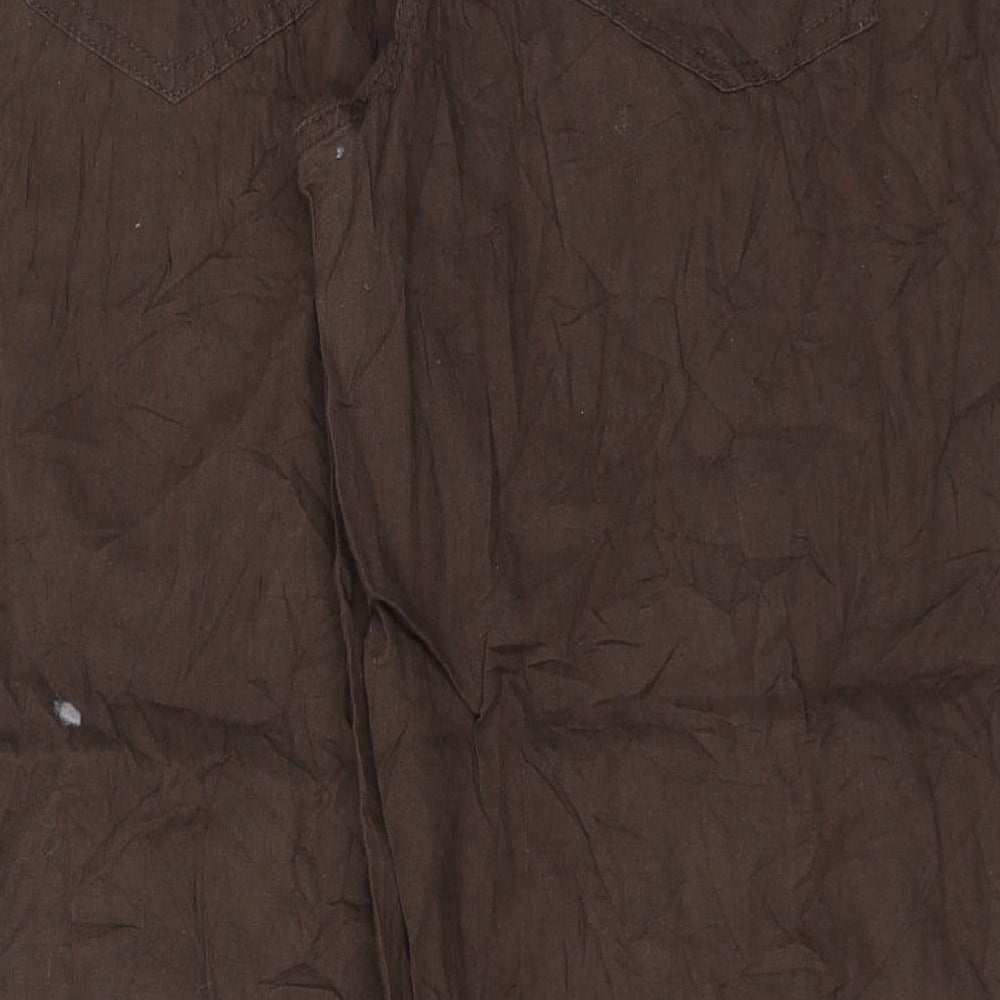 Womens UK Size 38 in F&F Regular Fit  Brown Trousers