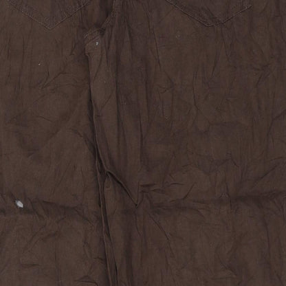 Womens UK Size 38 in F&F Regular Fit  Brown Trousers