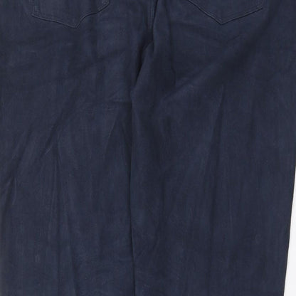 Womens UK Size 16 Marks and Spencer Slim Fit  Blue Trousers