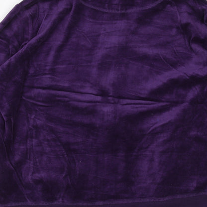 Womens UK Size XL ESMARA Purple Full Zip Jumper