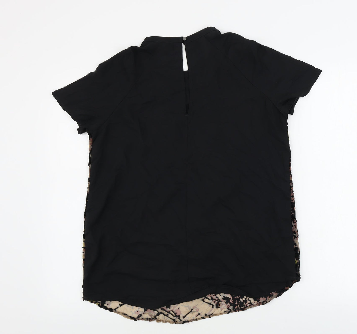 NEXT  Womens Black Geometric  Basic Blouse Size 8