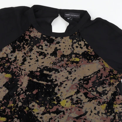 NEXT  Womens Black Geometric  Basic Blouse Size 8
