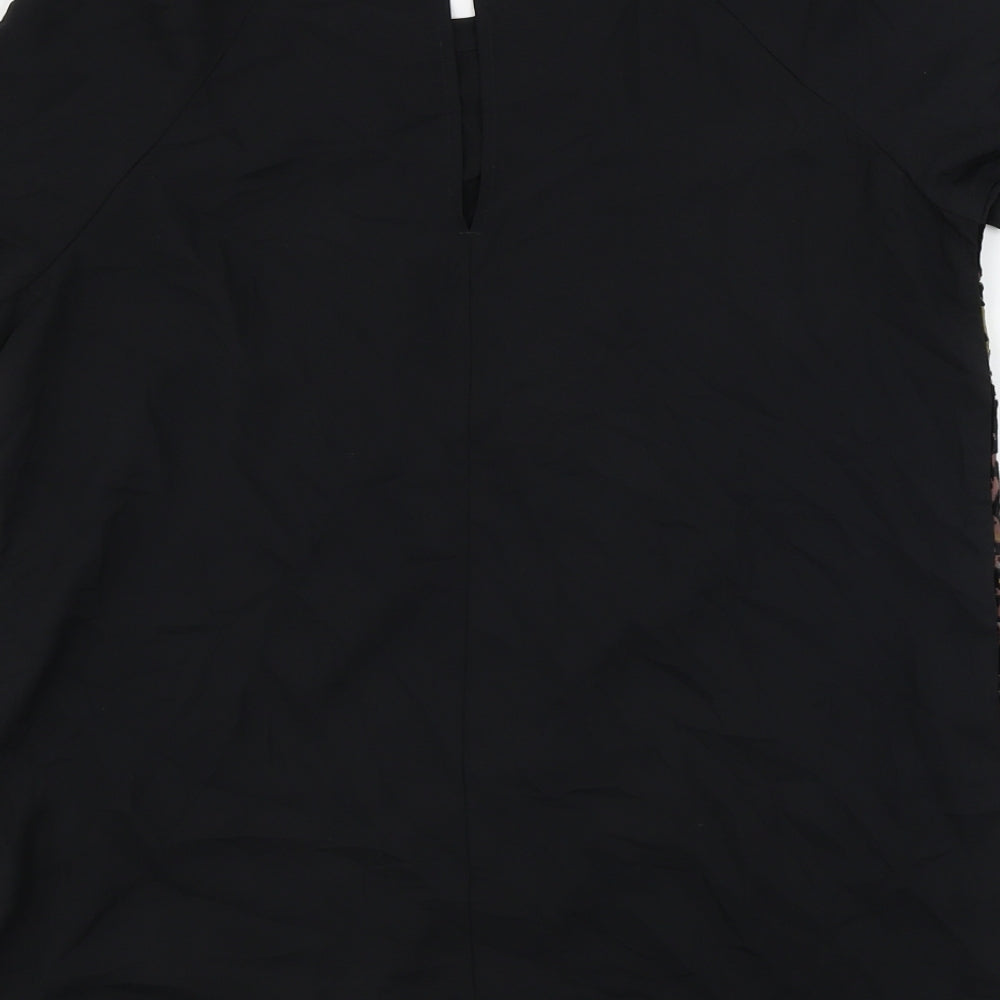 NEXT  Womens Black Geometric  Basic Blouse Size 8