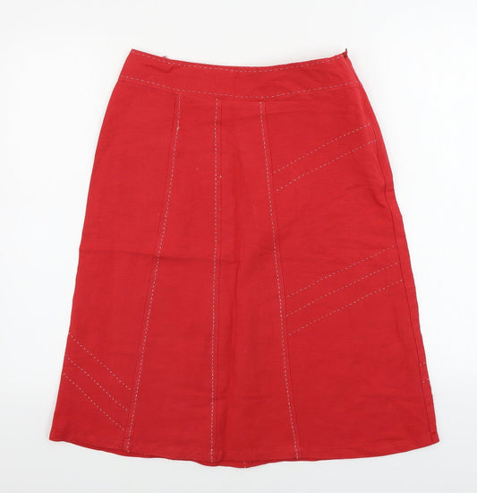 George  Womens Red   A-Line Skirt Size 30 in