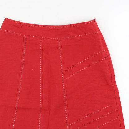 George  Womens Red   A-Line Skirt Size 30 in