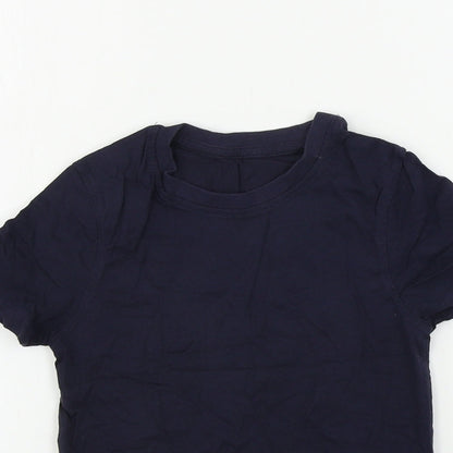 George  Boys Blue   Basic T-Shirt Size 4-5 Years