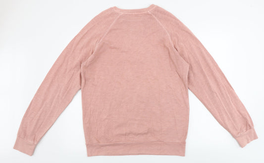 Womens UK Size L Easy Pink Pullover Jumper