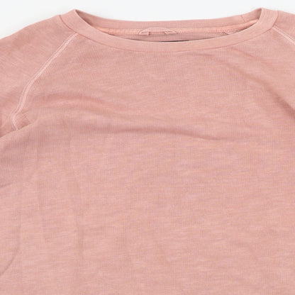 Womens UK Size L Easy Pink Pullover Jumper