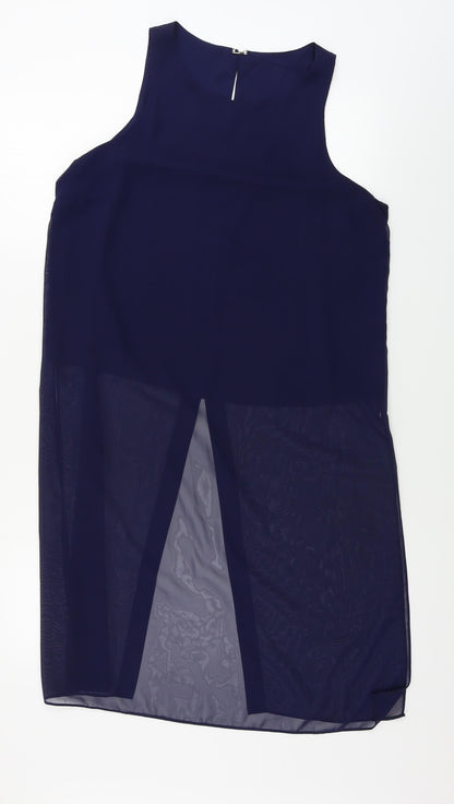 Womens UK Size 12 Matalan Blue Basic Blouse