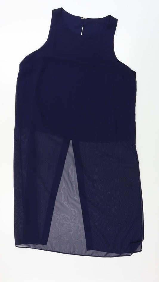 Womens UK Size 12 Matalan Blue Basic Blouse