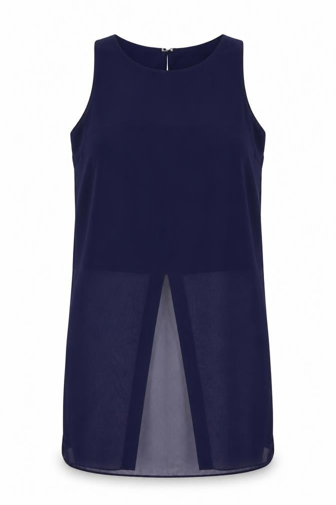 Womens UK Size 12 Matalan Blue Basic Blouse