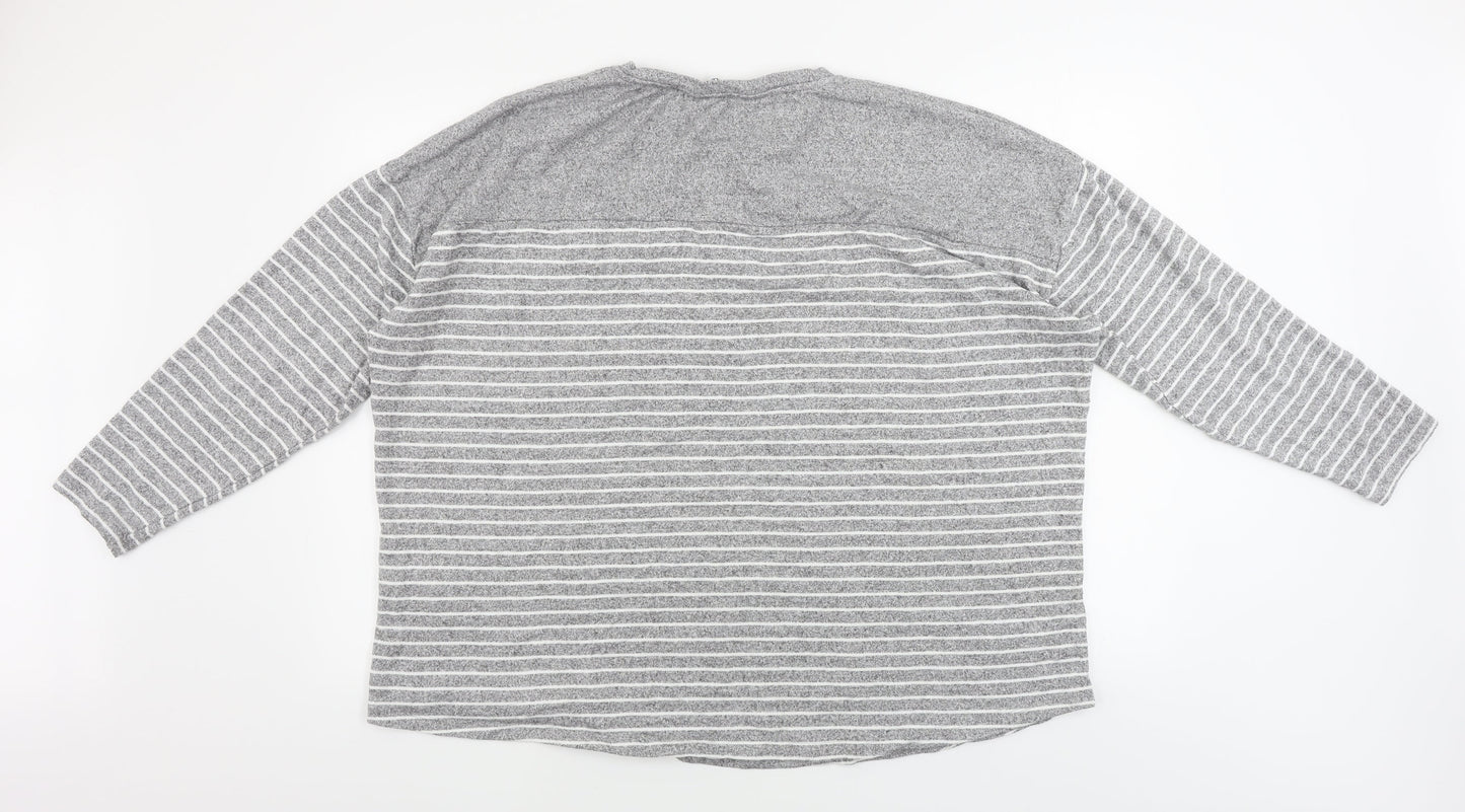 Womens UK Size 24 capsule Grey Pullover Jumper