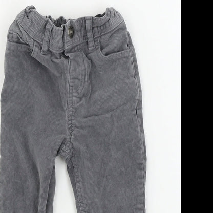 TU Girls Grey  Corduroy  Trousers Size 2 Years