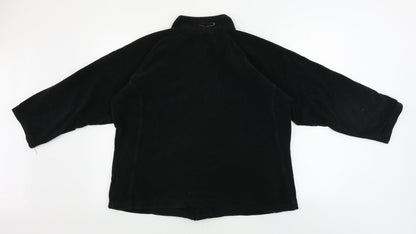 Womens UK Size 18 Mountain Life Black Full Zip Jumper