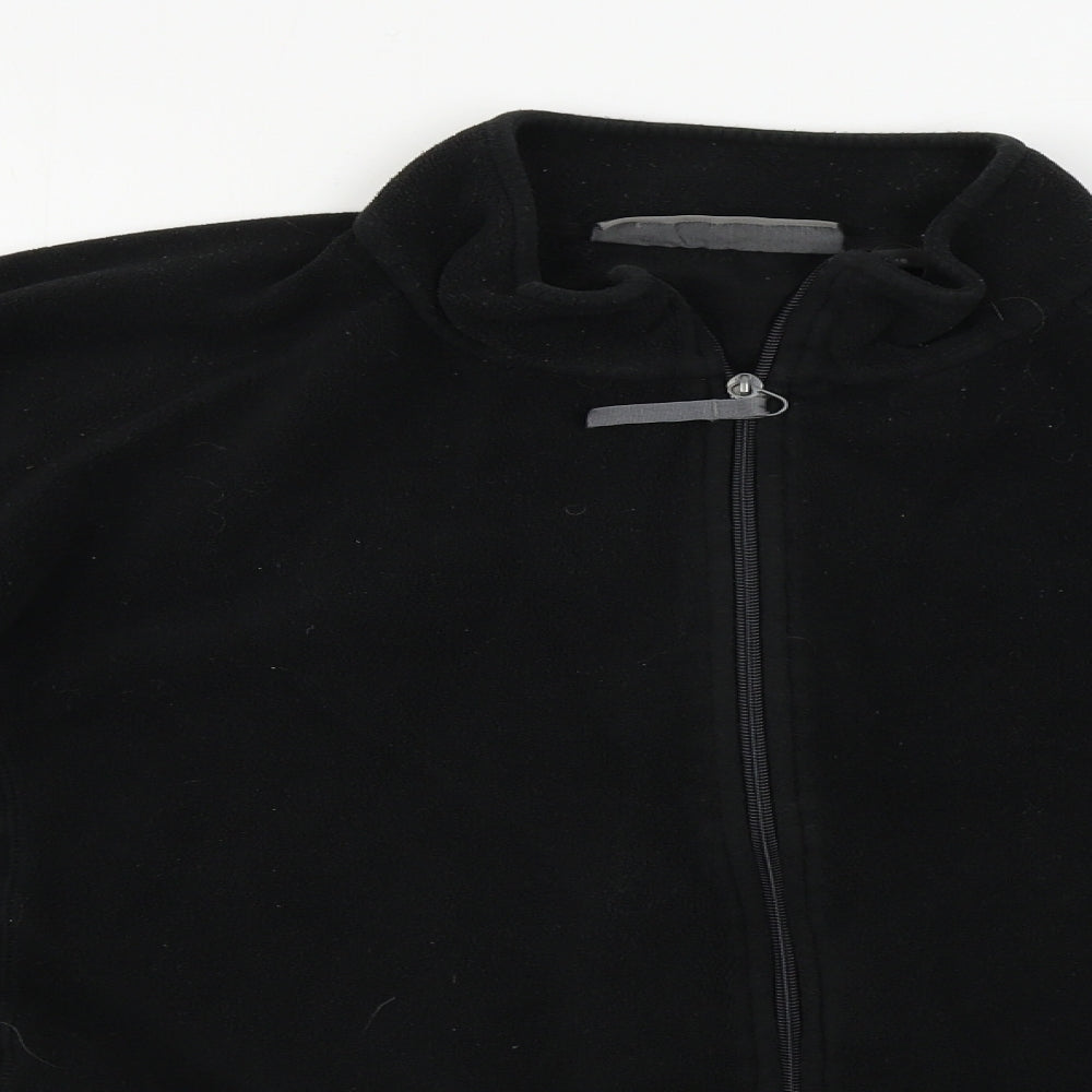 Womens UK Size 18 Mountain Life Black Full Zip Jumper