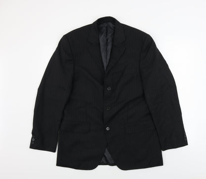 Mens UK Size 38 Sovereign Regular Black Suit Jacket