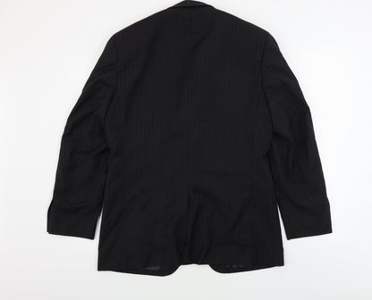 Mens UK Size 38 Sovereign Regular Black Suit Jacket