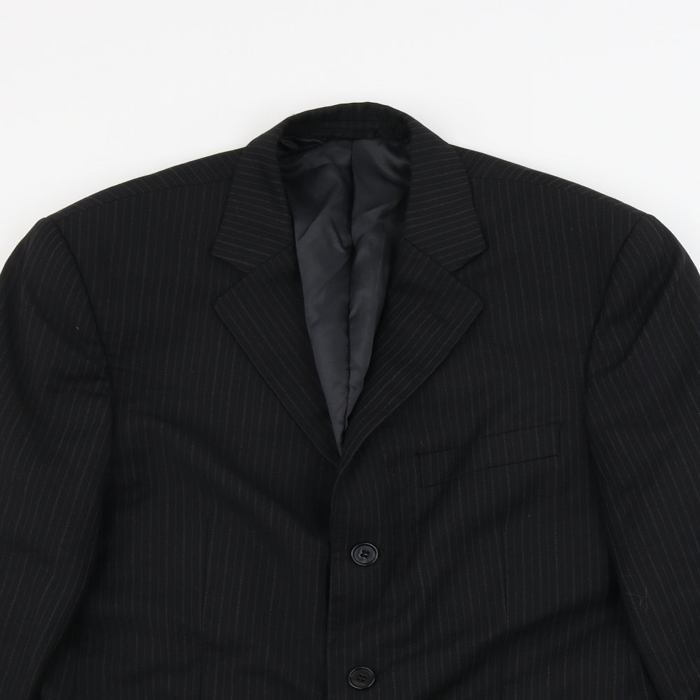 Mens UK Size 38 Sovereign Regular Black Suit Jacket