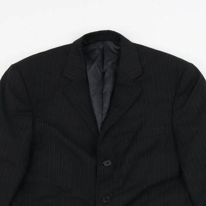 Mens UK Size 38 Sovereign Regular Black Suit Jacket