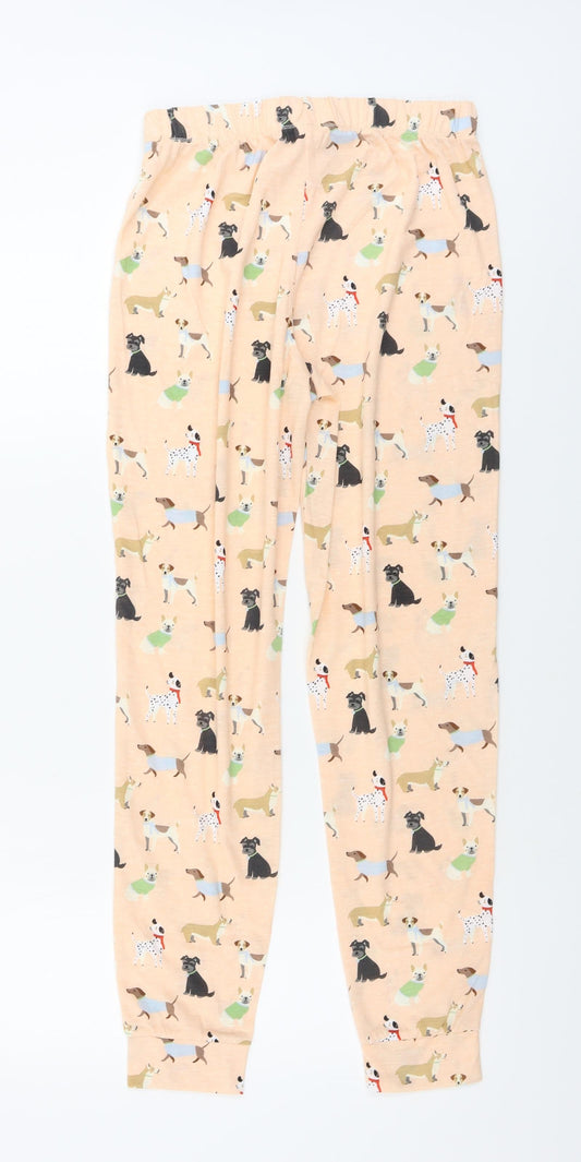 Matalan Womens Pink Animal Print  Trousers  Size S L25 in