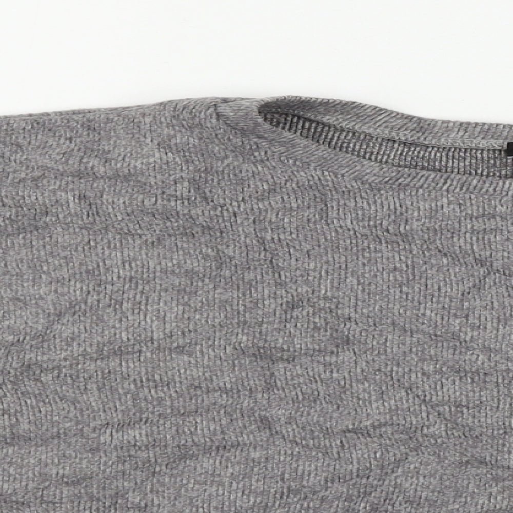 Womens UK Size M New Look Grey Pullover Jumper