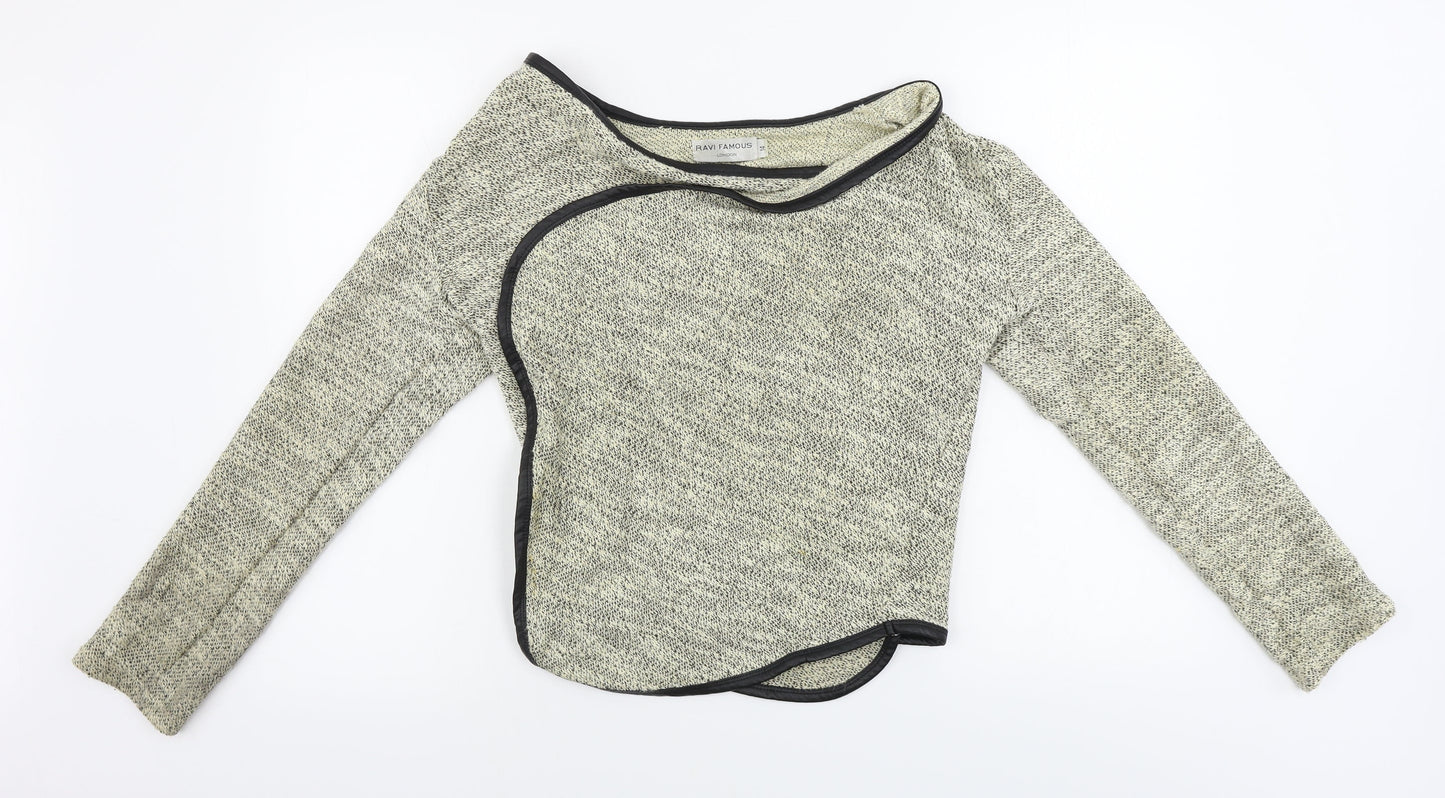 Womens UK Size 14 Ravi Famous Beige Cardigan Jumper