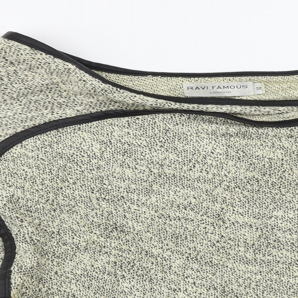 Womens UK Size 14 Ravi Famous Beige Cardigan Jumper