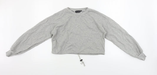 Womens UK Size 4 PRETTYLITTLETHING Grey Pullover Jumper