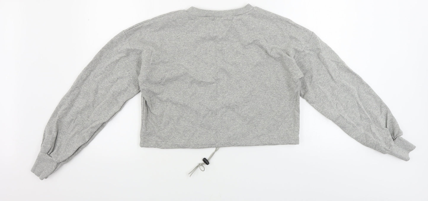 Womens UK Size 4 PRETTYLITTLETHING Grey Pullover Jumper