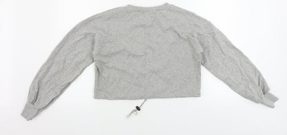 Womens UK Size 4 PRETTYLITTLETHING Grey Pullover Jumper