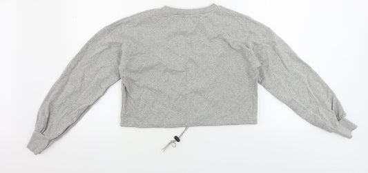Womens UK Size 4 PRETTYLITTLETHING Grey Pullover Jumper